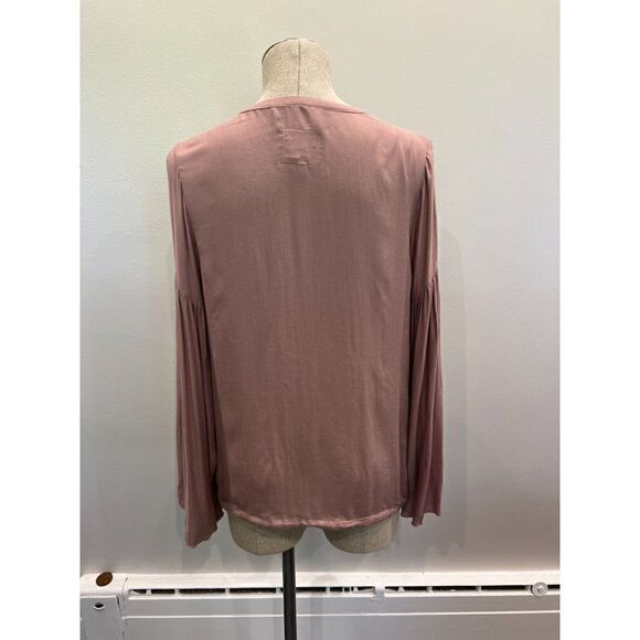 Chaser Heirloom Gauze Top in Mauve Size M - Picture 6 of 6